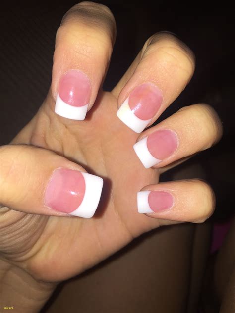 acrylic nails french tip pink|More.